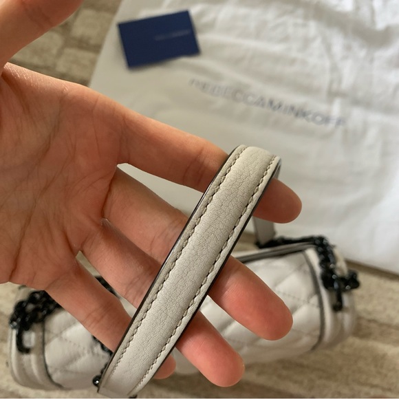 Rebecca Minkoff Quilted Love Crossbody With Chain Inset - Picture 8 of 9